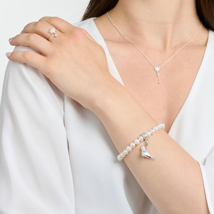 Immagine prodotto Thomas Sabo Bracciale con perline Charm in argento (17.50 cm, Argento 925)