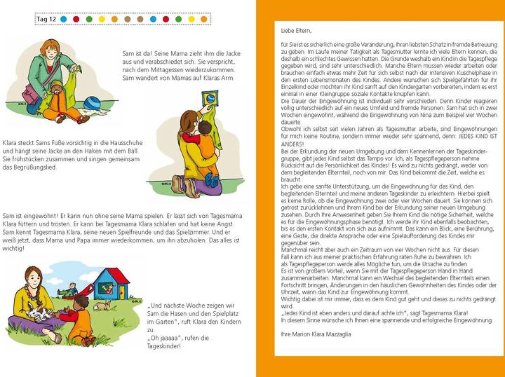 Produktbild Meine ersten Wochen bei der Tagesmutter (Deutsch, Marion Klara Mazzaglia, 2019)