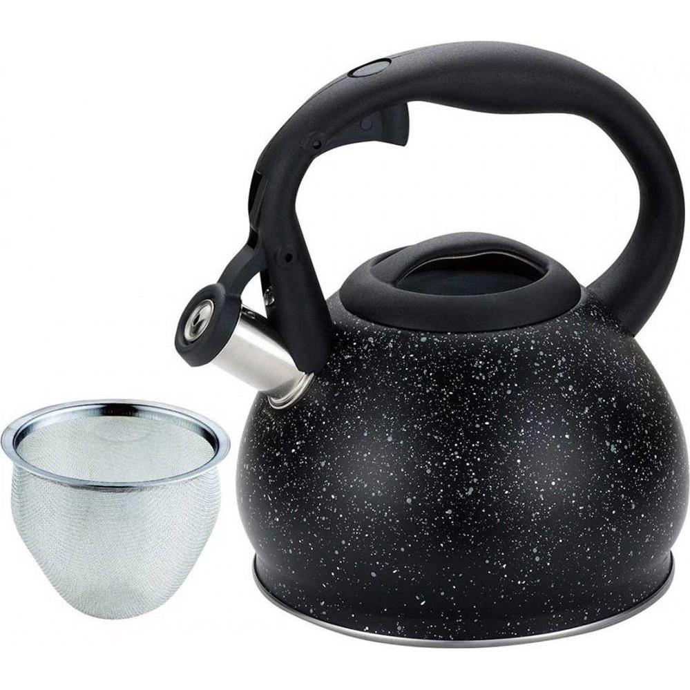 Kinghoff Teapot with sieve 1.2L KH-1634, Wasserkocher, Schwarz