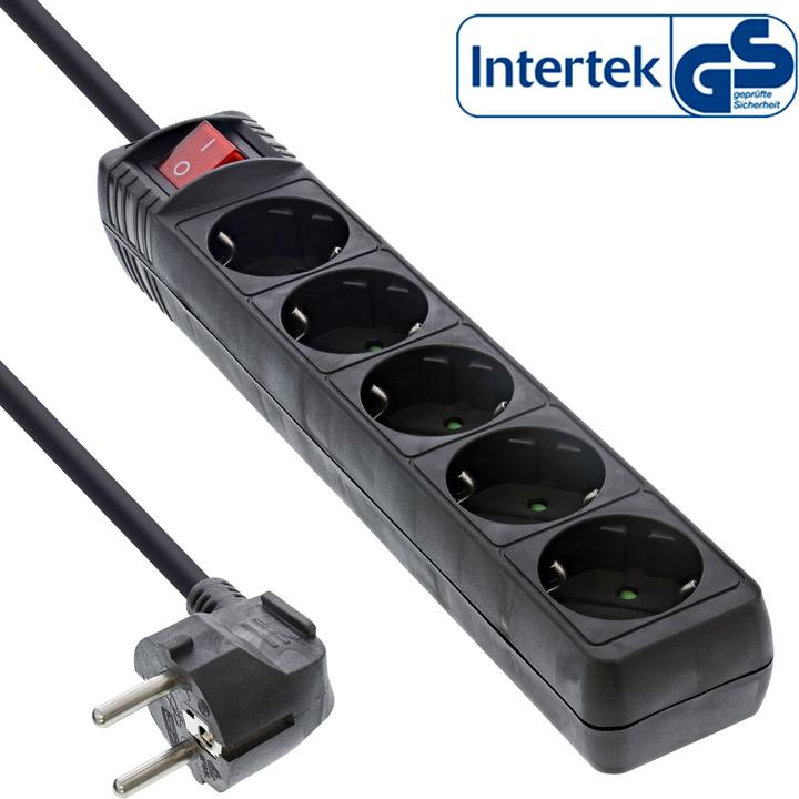 Produktbild InLine Steckdosenleiste (5 x, CEE 7/3, 1.50 m)
