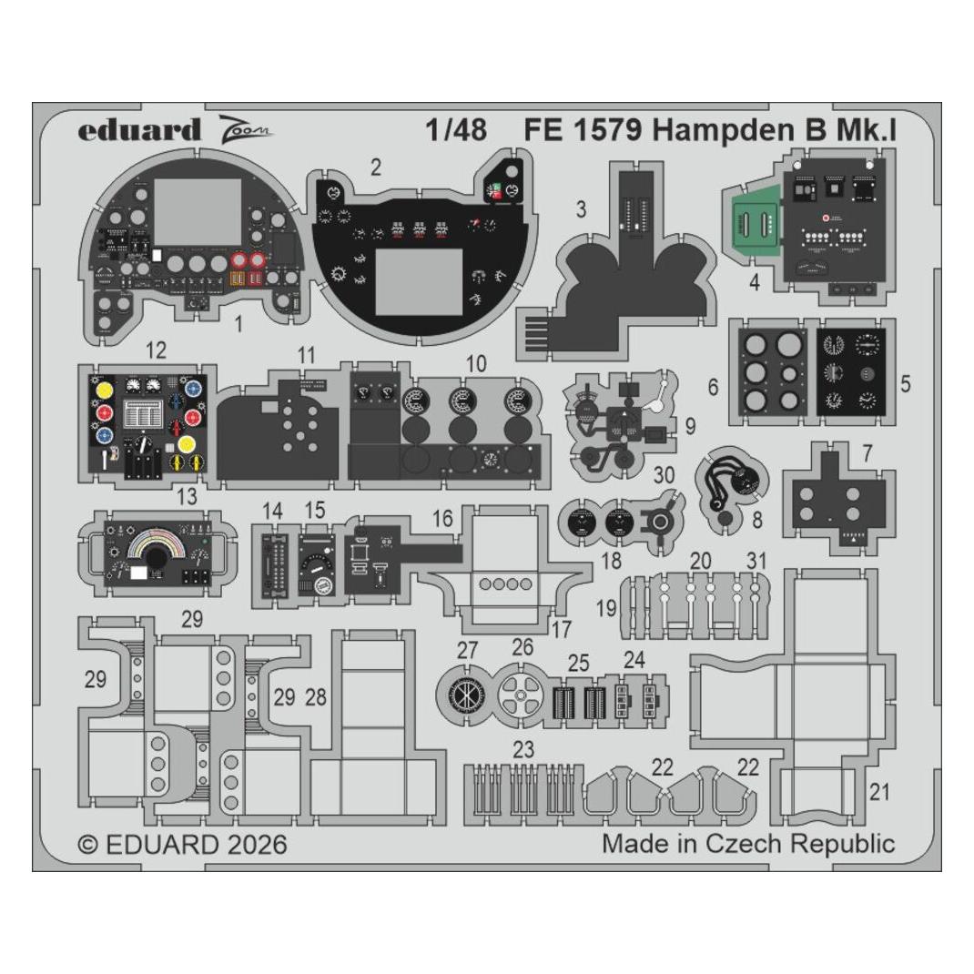 Eduard Hampden B Mk.I for ICM (FE1579)