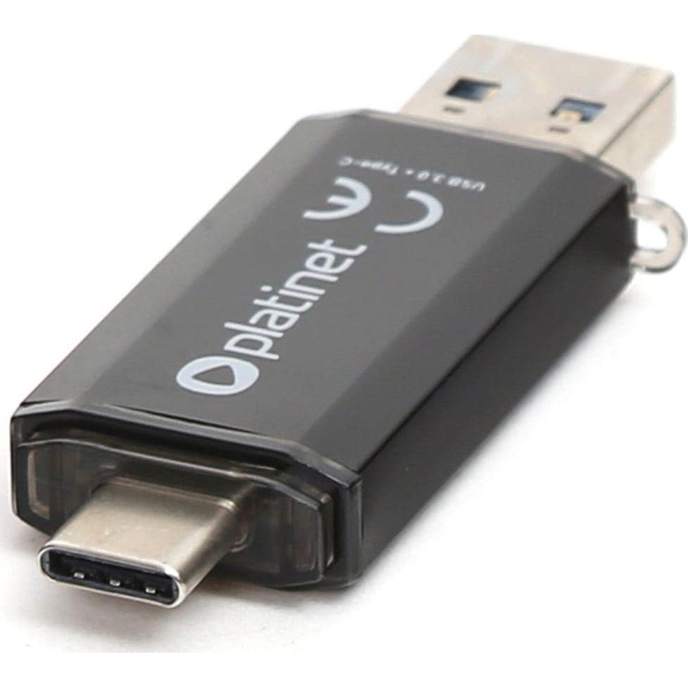 Thumbnail - Platinet Pendrive C-DEPO, 64 GB (PMFC64B) (64 GB, USB 3.2), USB Stick, Schwarz
