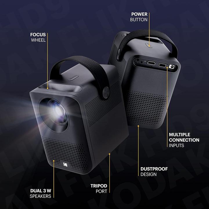 Actual product image Kodak Flik HD9 Smart Projector (Full HD, 200 lm)