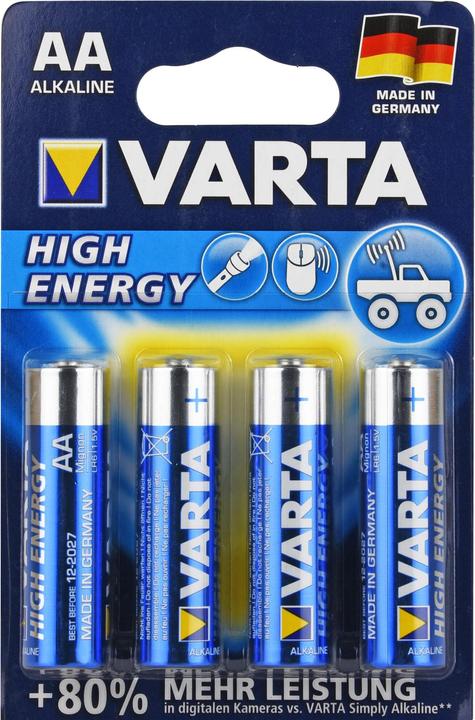 Produktbild Varta Batterie Mignon LR6 AA 4906 HIGH, 4 St (4 Stk., AA)
