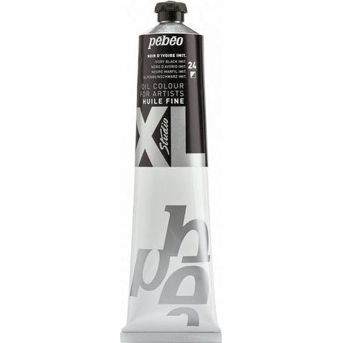 Thumbnail - Pebeo, Künstlerfarbe + Bastelfarbe, XL Feine Ölfarben (Elfenbeinschwarz Imit., 200 ml)