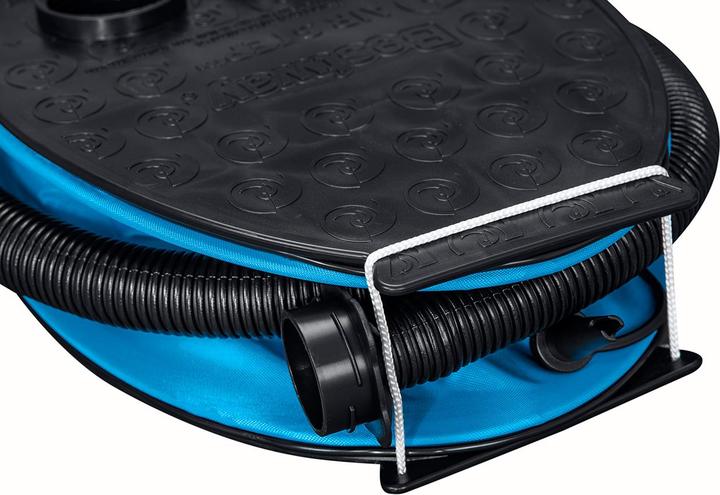 Actual product image Bestway 62004 / 24 foot air pump black, blue inflatable boats
