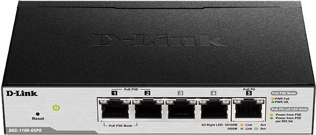 Actual product image D-Link Dgs-1100-05pd (5 Ports)