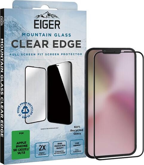 Eiger Mountain Glass Clear Edge (1 Stück, Apple iPhone 16e)
