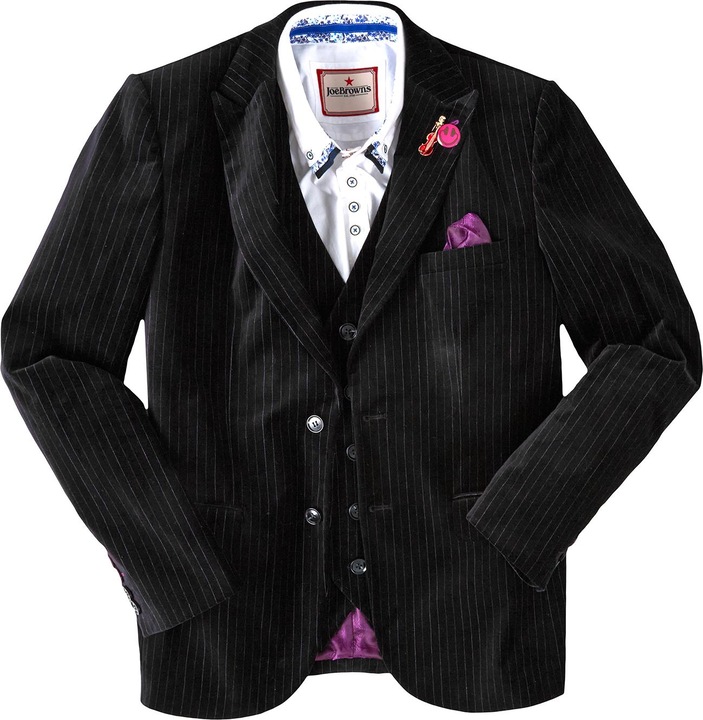 Image du produit Joe Browns Classic Velvet Pinstripe Suit Blazer avec doublure contrastée (54)