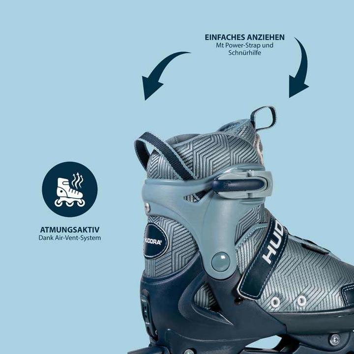 Productafbeelding Hudora HDO schaatsen Leon 2.0, maat 29-32 oceaan 28247 (29, 30, 31, 32)