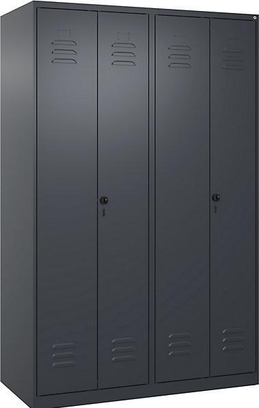 Actual product image C+P Black and white locker Classic PLUS (120 cm, 185 cm)