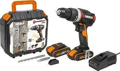 Worx WXJCR Perceuse 20 V, 2 x 2 Ah battery