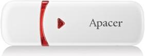 Actual product image Apacer USB 2.0 laikmena AH333 64GB (Balta) (64 GB, USB 2.0)