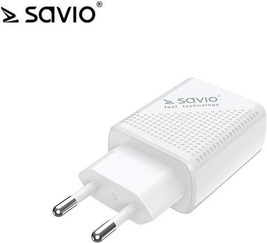 Actual product image Elmak SAVIO LA-05 USB fast charging power supply 3.0 18W + 1m cable USB type C charger (1 m, USB 3.0)