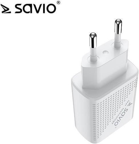 Actual product image Elmak SAVIO LA-05 USB fast charging power supply 3.0 18W + 1m cable USB type C charger (1 m, USB 3.0)