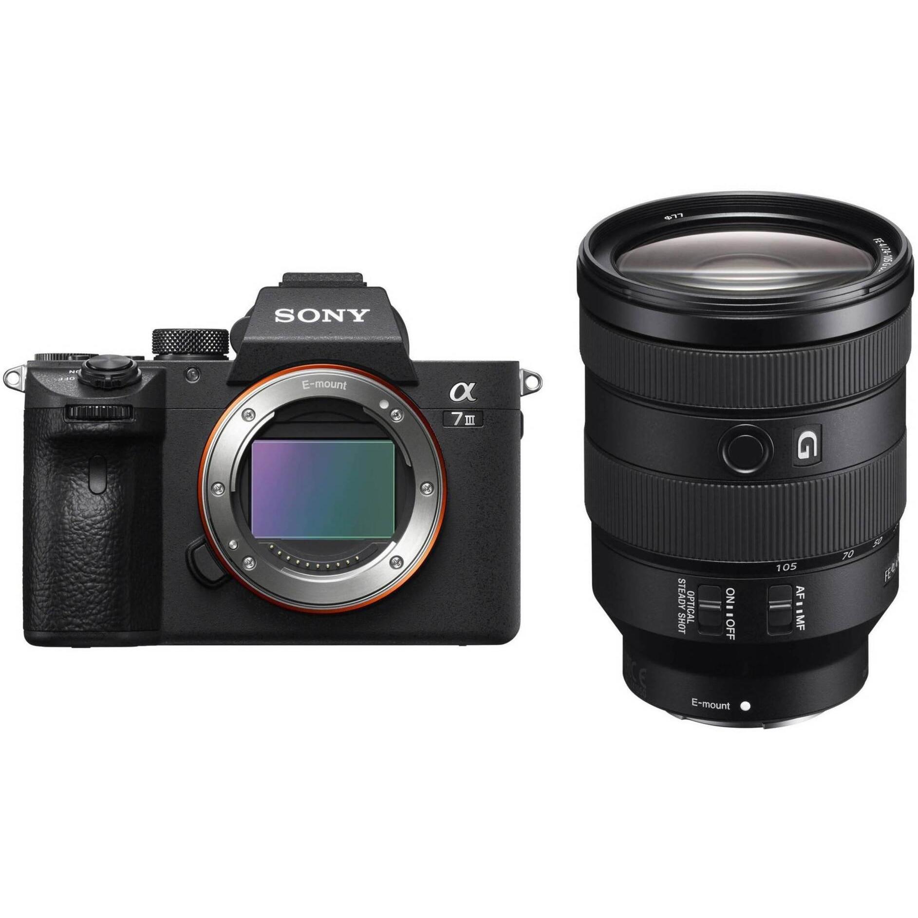 Sony Alpha 7 III Kit (24 - 105 mm, 24.20 Mpx, Vollformat), Kamera, Schwarz
