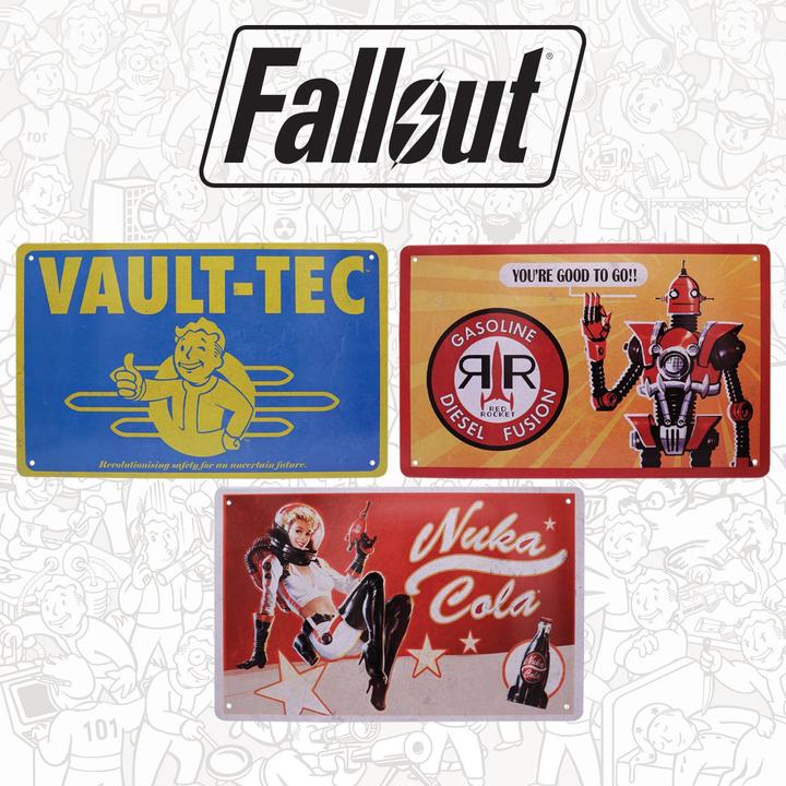 Produktbild Fanattik Fallout Set de 3 panneau métal Brands