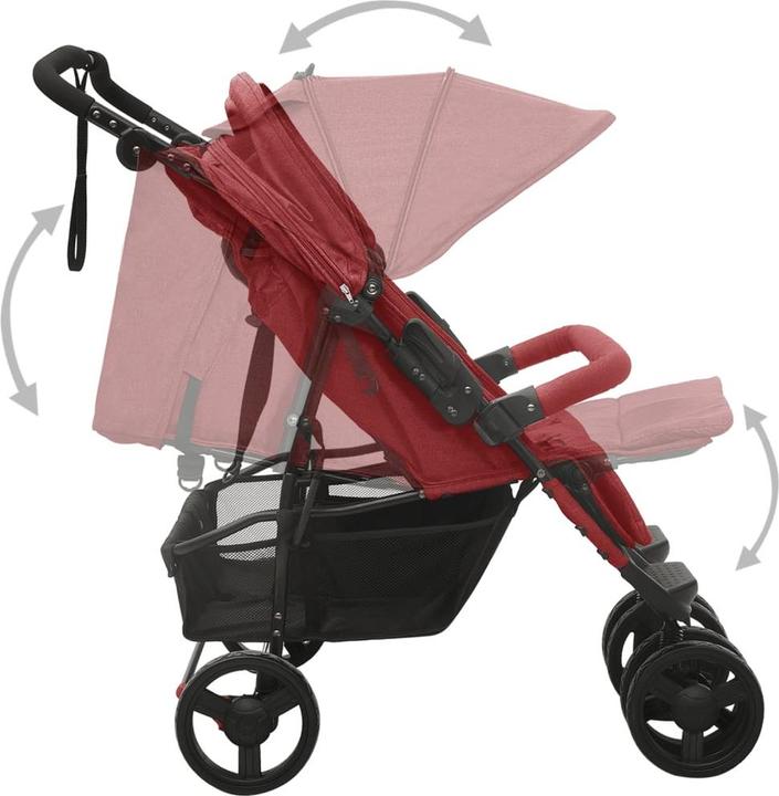 Image du produit vidaXL Geschwisterwagen