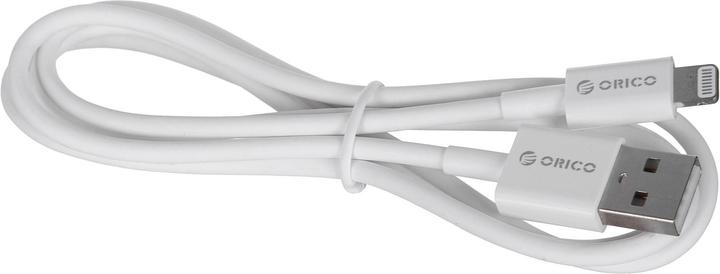 Produktbild Orico USB-A USB cable - lightning 1 m white (AL01-10-WH-BP) (1 m, USB 3.2, 18 W)