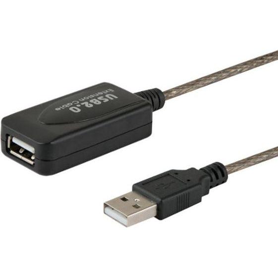 Savio USB cable USB-A - USB-A 10 m black ( CL-130) (10 m, USB 2.0), USB Kabel