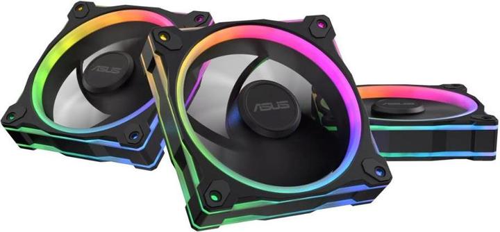 Actual product image ASUS PRIME MR120 FAN ARGB BLACK 3IN1 (120 mm, 1 x)