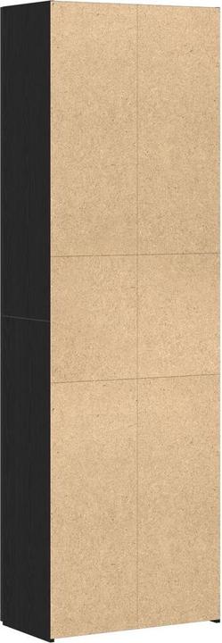 Produktbild vidaXL Büroschrank Schwarz Eiche 60x32x190 cm Holzwerkstoff (60 x 32 x 190 cm)
