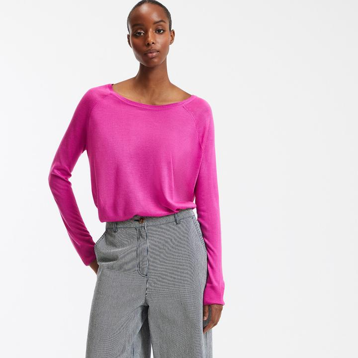 Immagine prodotto La Redoute Collections Pullover mit Rundhalsausschnitt aus Feinstrick (S)