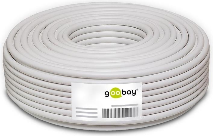 Actual product image Goobay Speaker cable white CCA (50 m, 0.75 mm²)