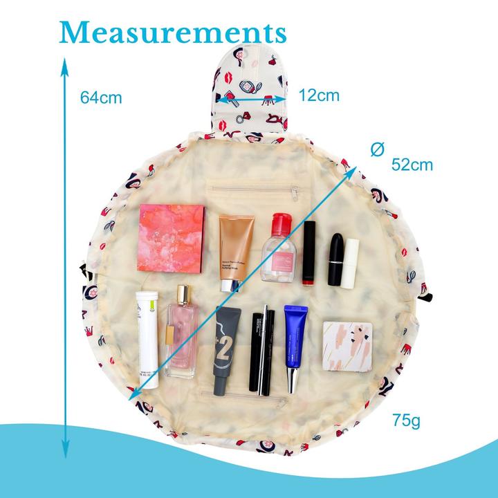 Produktbild Intirilife Kosmetiktasche in CREME GIRLY MOTIV