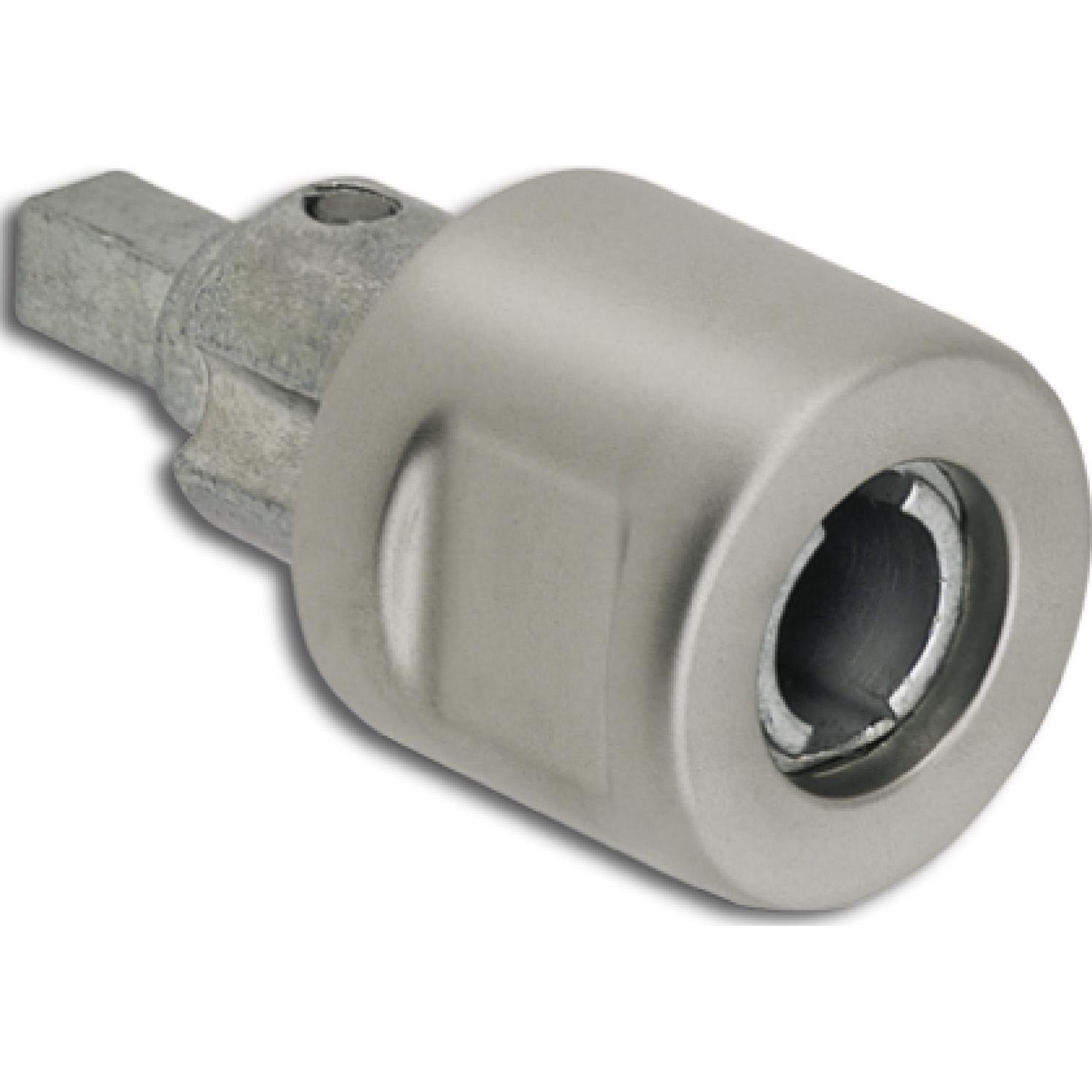 Hekna, Möbelausstattung, MINI METALL SYSTEM 24 Zylinder Drehknopf links, Zamak vernickelt matt (1 Stk.)