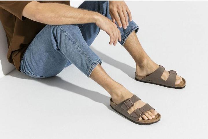 Actual product image Birkenstock Arizona Birko-Flor Nubuck Normal (44)