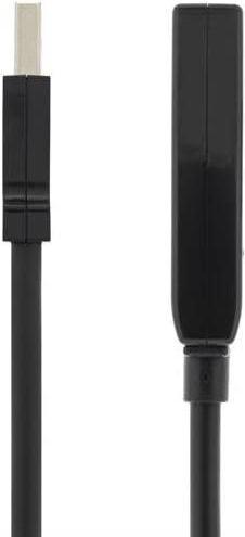 Actual product image Deltaco PRIME USB extension cable, active, USB 2.0, 7m, black (7 m, USB 2.0)