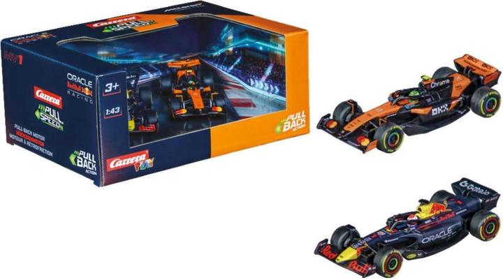 Actual product image Carrera F1-Twinpack-Pack mit 2 Autos, Rückzieher