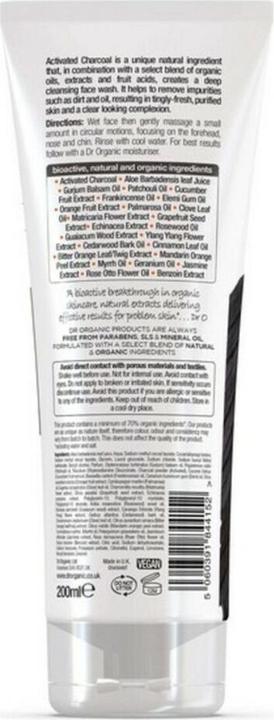 Produktbild Dr. Organic CARBÓN limpiador facial 200 ml (Reinigungsgel, 200 ml)