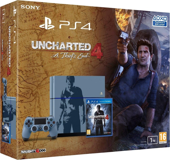 Produktbild Sony Playstation 4 Uncharted 4 Limited Edition, 1TB