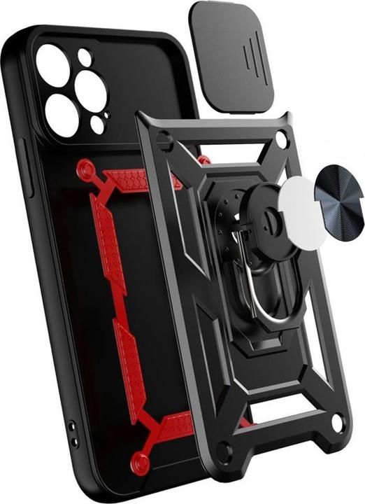 Produktbild Hurtel Hybrid Armor Camshield case for iPhone 14 Pro armored case with camera cover pink (Apple iPhone 14 Pro)