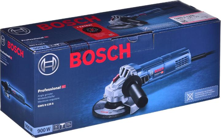 Productafbeelding Bosch Professional SZLIFIERKA KĄTOWA 125mm 900W GWS 9-125S + TARCZA MULTI WHEEL