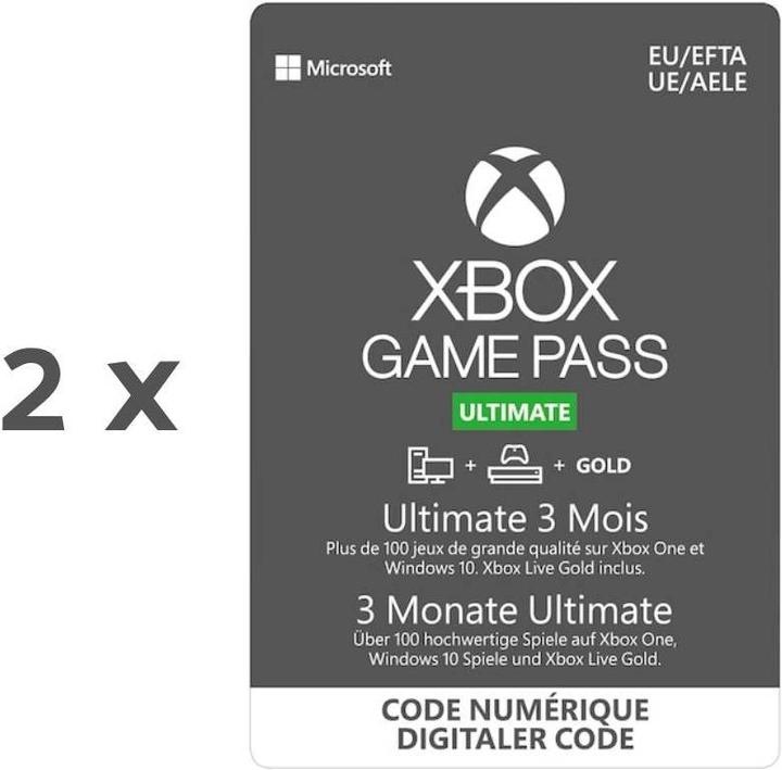 Microsoft Xbox Game Pass Ultimate 6 Monate (2 x 3 Monate)