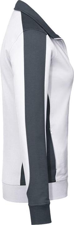 Actual product image Hakro Ladies Sweat Jacket Contrast Perf ormance white/anthracite Gr.4XL (4XL)