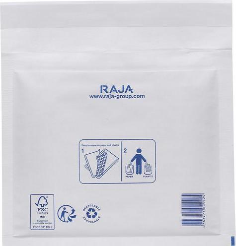 Produktbild Raja Luftpolster-Versandtaschen PMBL1RC Papier Weiss (100 x)