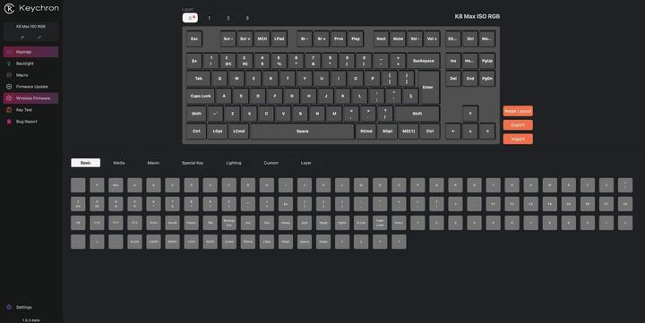 Produktbild Keychron K8 Max (CH, Kabelgebunden, Kabellos)