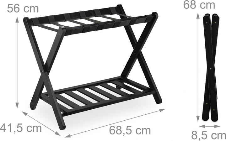 Image du produit Relaxdays Support de valise (Porte-valise)