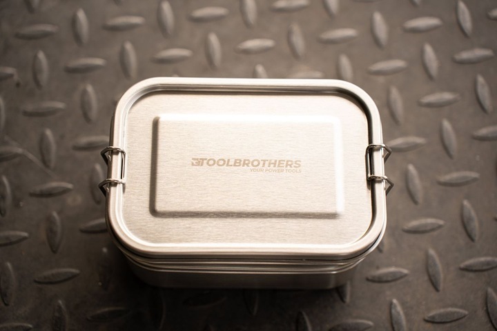 Immagine prodotto Tool Brothers Lunch box con 2 ripiani e coperchio in acciaio inossidabile