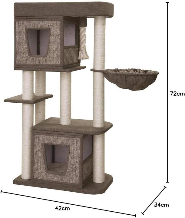 Actual product image Nobby Cat tree ZATI (141 cm, Brown)