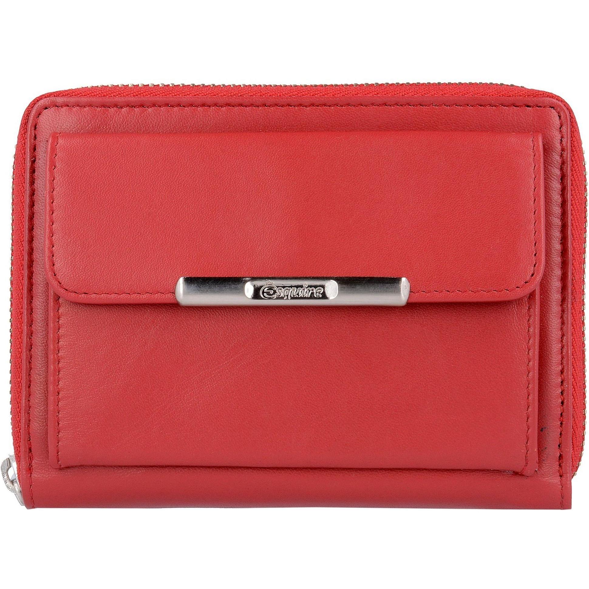 Esquire, Damen, Portemonnaie, Helena Geldbörse Leder 12 cm, Rot
