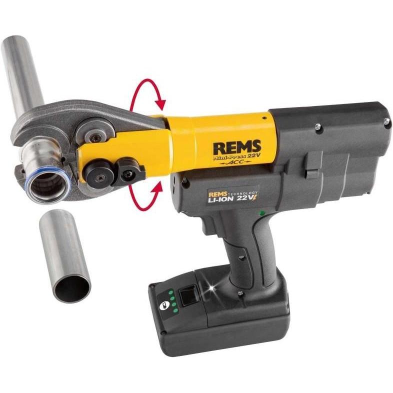 Rems, Presswerkzeug, Pipe crimping tool Mini-Press 22V ACC
