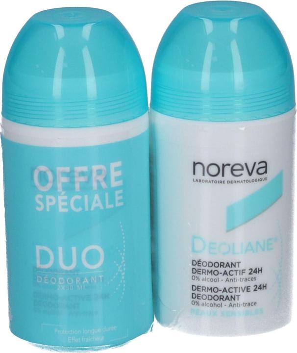 Produktbild Bizzico Noreva Deoliane Dermo-Active 24h Deodorant Fresh Alcohol Free 50ml - Pack of 2 (50 ml)