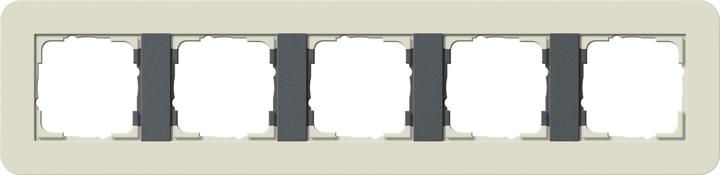 Actual product image Gira Cover frame 5f E3 sand/anthracite 0215427
