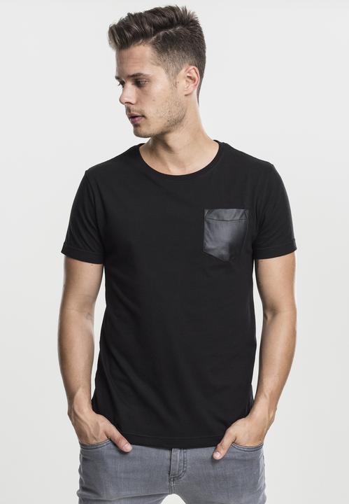Produktbild Urban Classics Synthetic Leather Pocket Tee (S)