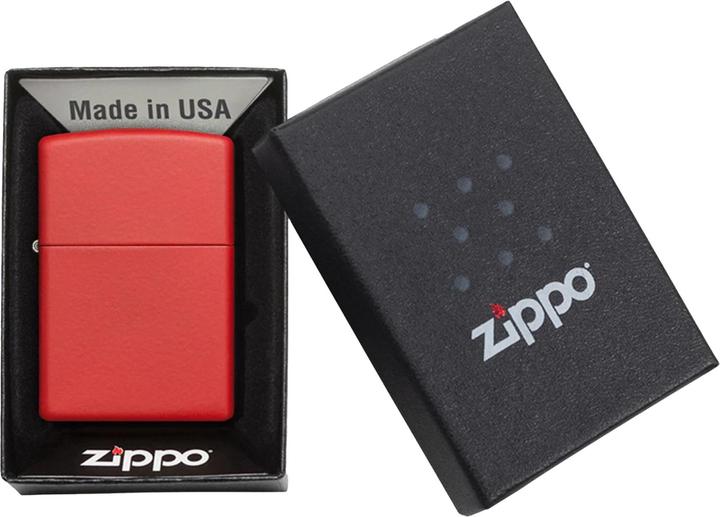 Actual product image Zippo Red Matte